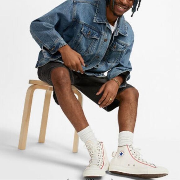 Converse Chuck Taylor All Star Logo Tag Hightop Sneaker Shoes Size 11 - Picture 15 of 16